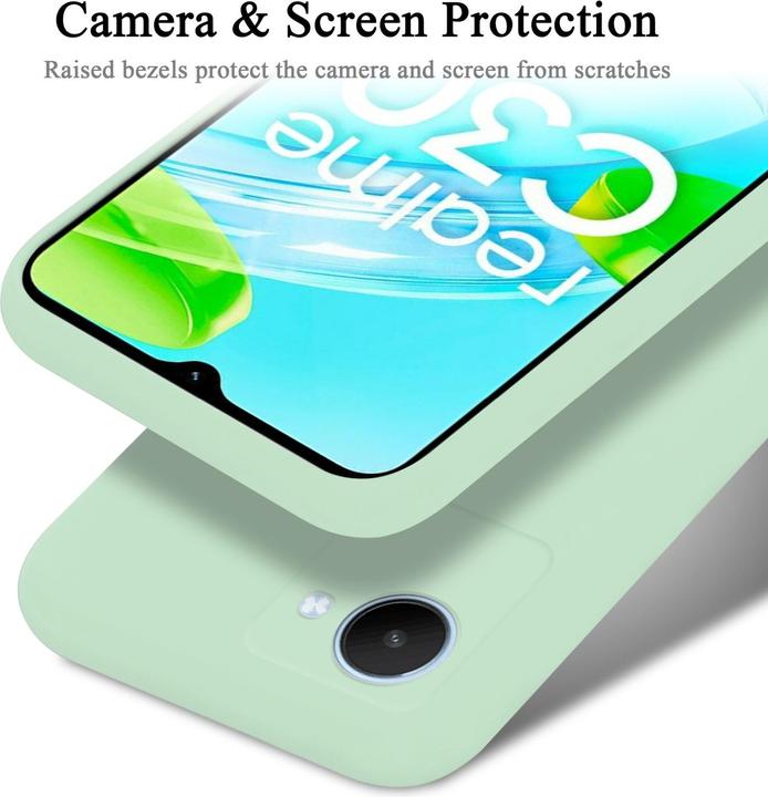Immagine prodotto Cadorabo Custodia in silicone liquido TPU per Realme C30 / Narzo 50i PRIME (Realme Narzo 50i Prime, Nokia C30)