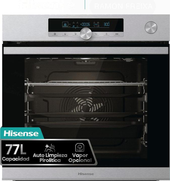 Actual product image Hisense O643PX Pyrolyse-Dampfbackofen Edelstahl 60 cm