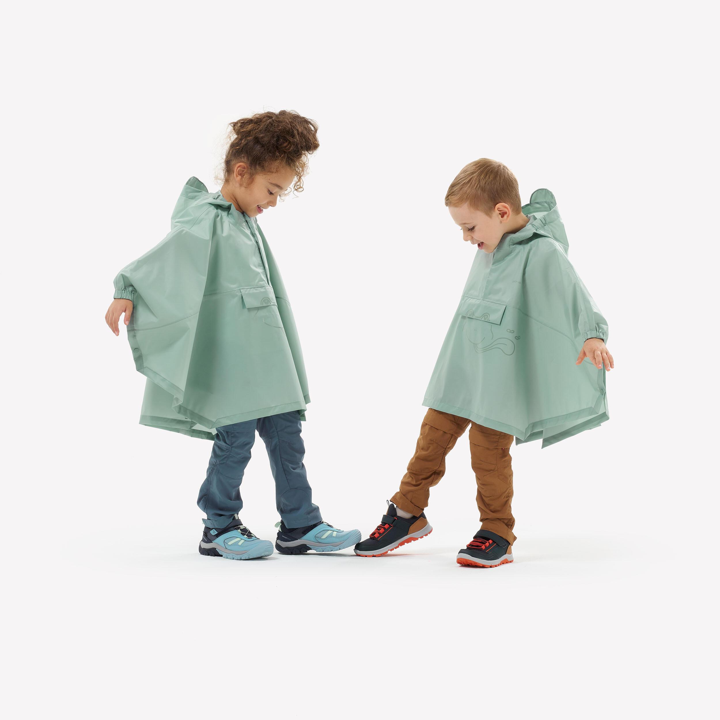 Quechua Poncho Regencape Kinder 92–116 Bergwandern