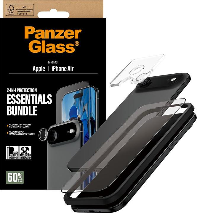 Produktbild PanzerGlass ® 2-in-1 Essentials Set iPhone 17 Air (1 Stück, Apple iPhone Air)