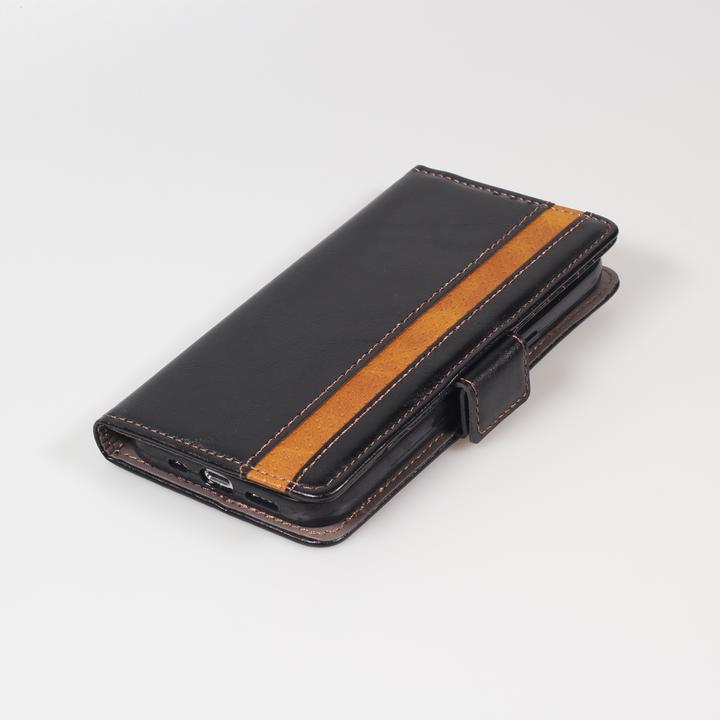 Immagine prodotto PhoneLook Etui cuir Flip Wallet en cuir véritable avec stripe design et compartiment à cartes (Apple iPhone 13 Pro Max)