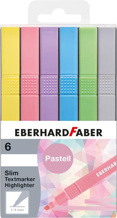 EberhardFaber Astuccio per evidenziatori 6 pezzi Slim Pastello (6x)