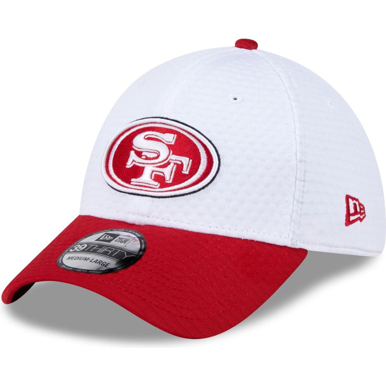 New Era, Herren, Cap, 39Thirty Cap - TRAINING 2024 San Francisco 49ers - S, Weiss, (M)