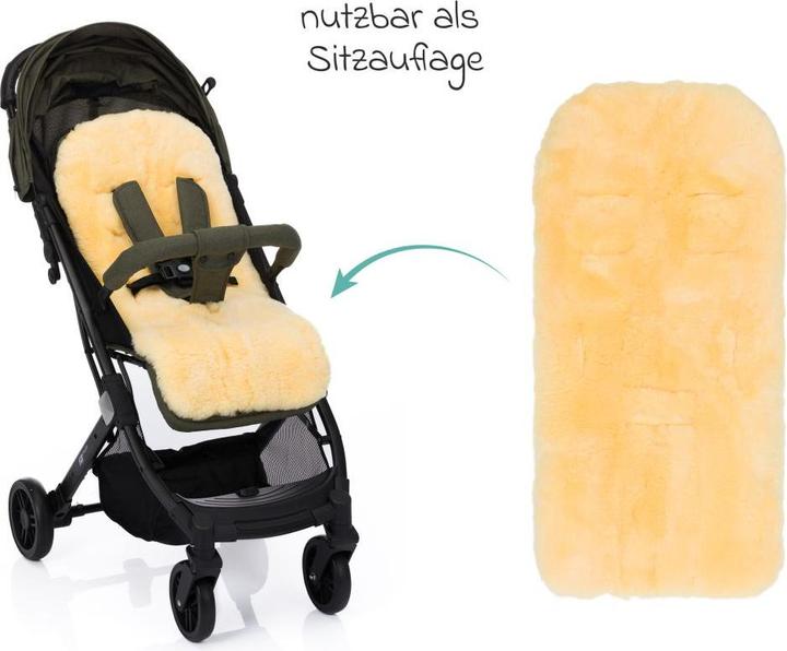 Image du produit Fillikid Fusssäcke für Kinderwagen & Buggys Fleece-Fusssack Nanga mit Lammfellauflage