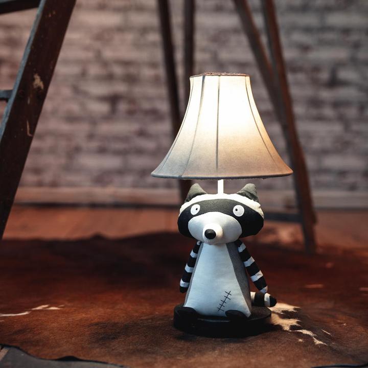 Actual product image Happy Lamps Ben the raccoon