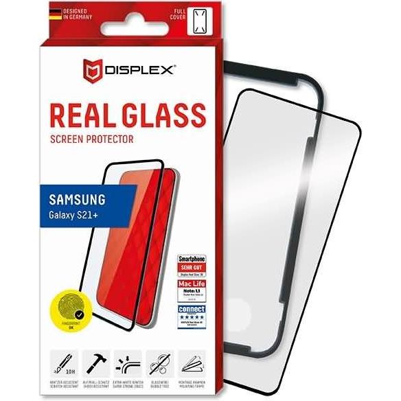 Thumbnail - Displex Real Glass, Full Cover Panzerglas (1 Stück, Samsung Galaxy S21+), Smartphone Schutzfolie, Transparent