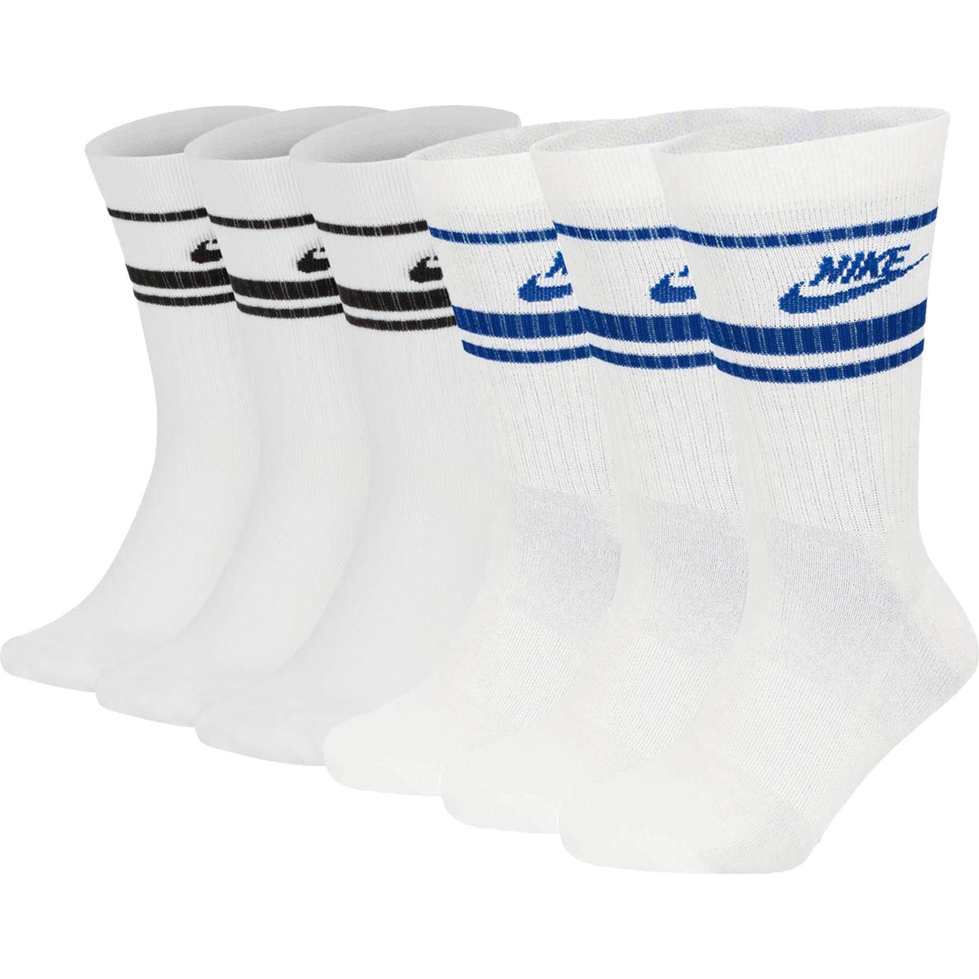 Nike, Herren, Sportsocken, U Nk Crew Nsw Essential Stripe (34 - 38), Mehrfarbig