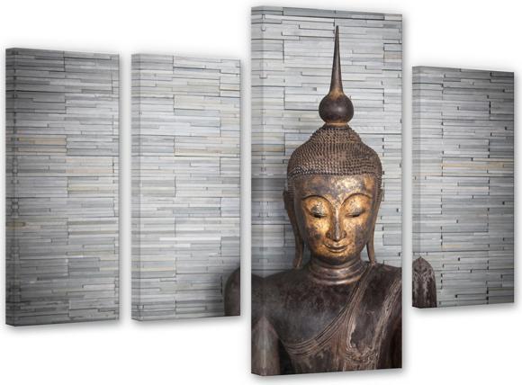 Image du produit Trenddeko Bouddha de Thaïlande (4 pièces) (30 x 80 cm)