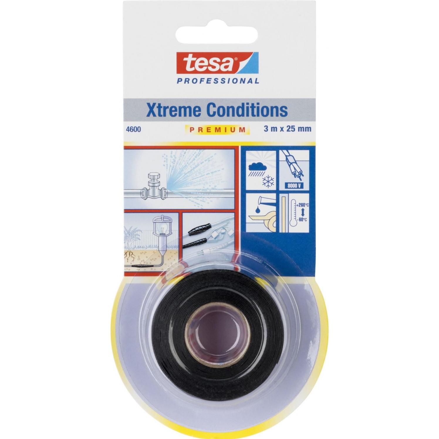 tesa, Klebeband, XTREME CONDITIONS 3m:25mm schwarz (25 mm)
