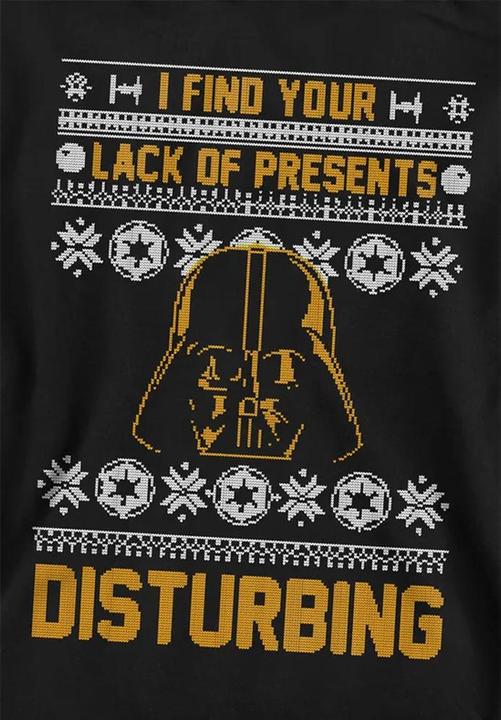 Actual product image Star Wars Childrens/Kids Lack Of Christmas Presents Fair Isle Hoodie (116)