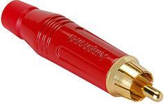 Image du produit Amphenol Connecteur RCA mâle en rouge