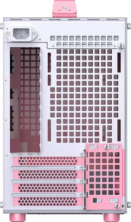 Actual product image Jonsplus MATX Handle Case Z20 - White-Pink (Mini-ITX, mATX)