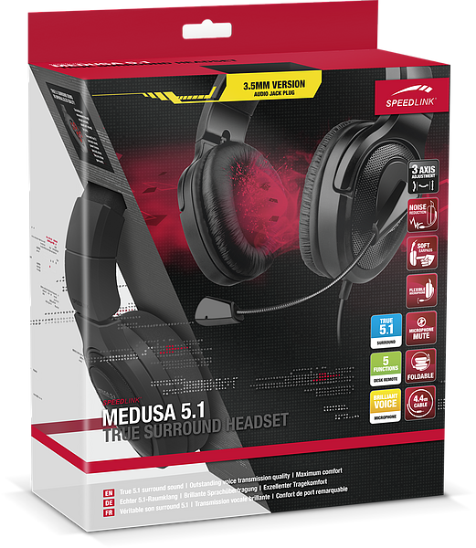 Produktbild Speedlink MEDUSA 5.1 True Surround Headset