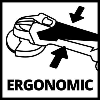 Actual product image Einhell Battery angle grinder without battery (115 mm)