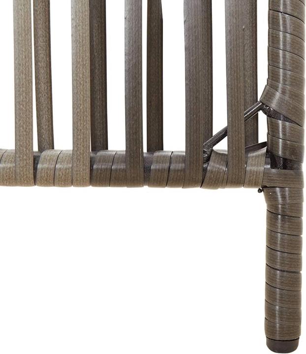 Produktbild vidaXL Paravent 4-tlg. Grau Poly Rattan,Farbe: Grau,Material: Poly