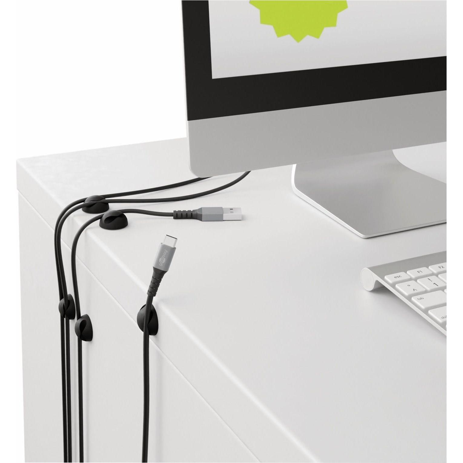 Thumbnail - Goobay, Kabelhalter, 6er Set Kabel Management 2-Slots