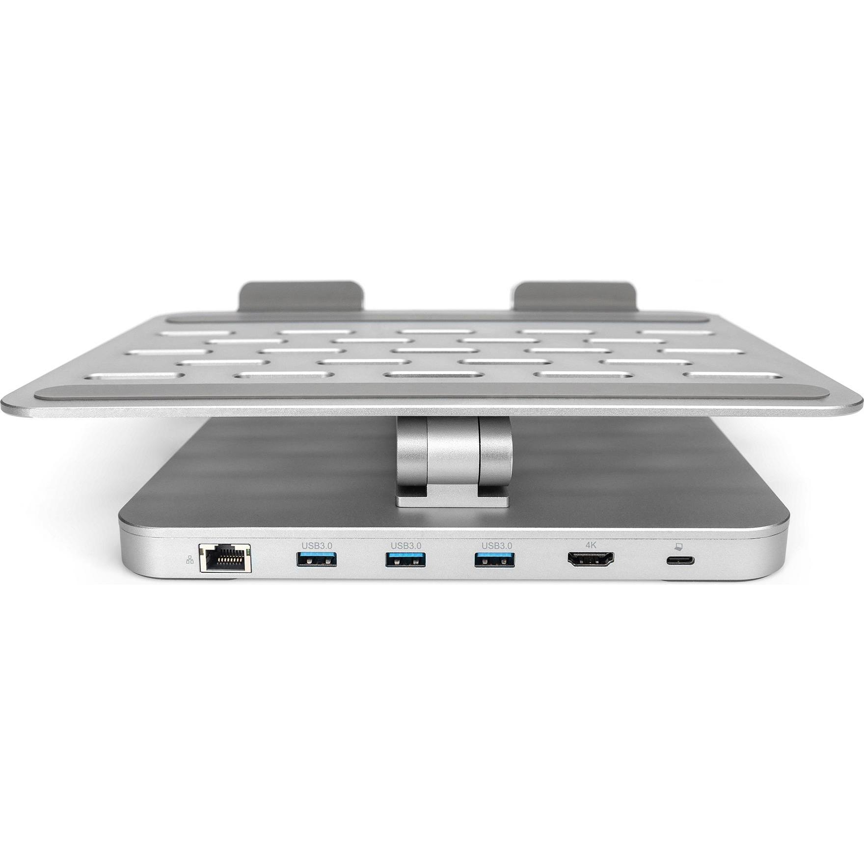 Thumbnail - Digitus DA-90429 (USB-C, 6 Ports), Dockingstation + USB Hub, Silber