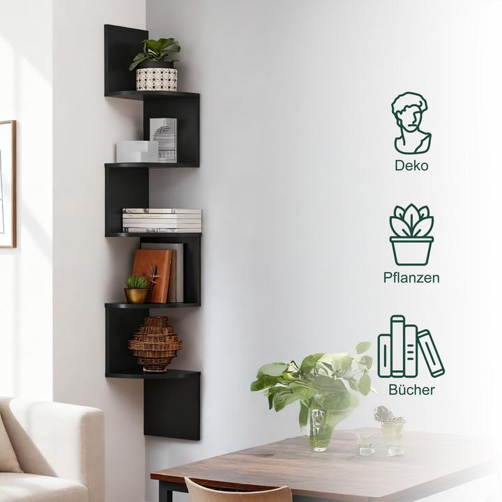 Image du produit Relaxdays étagère angle (20 x 20 x 125 cm)