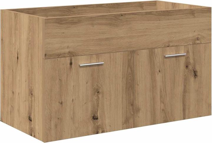 Produktbild vidaXL Waschbeckenunterschrank mit Einbaubecken und Wasserhahn Bad Waschtisch