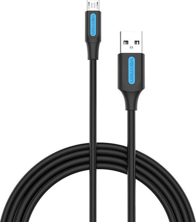 Actual product image Vention USB 2.0 Cable Type-A/Micro USB Type-B, black - 1.5m (1.50 m, USB 2.0)