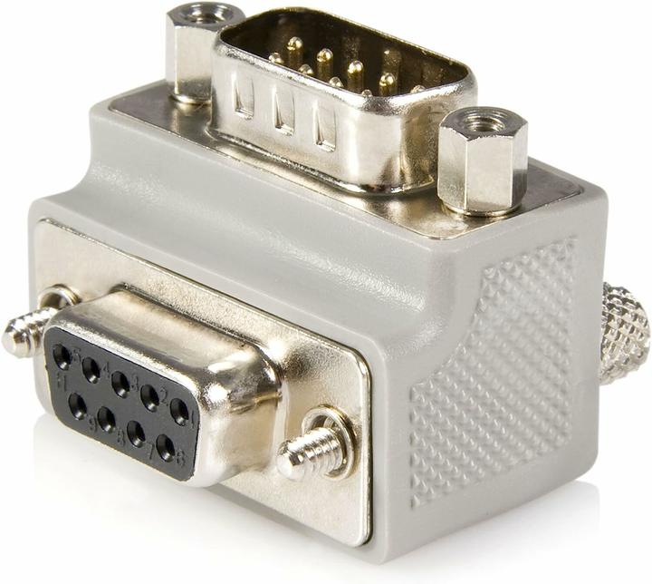Produktbild StarTech .com DB9 auf DB9 Seriell Kabeladapter Typ 1 rechts gewinkelt (0.13 m)