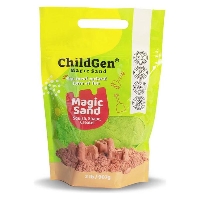 ChildGen Grün Gefärbte Magic Sand-Nachfüllung