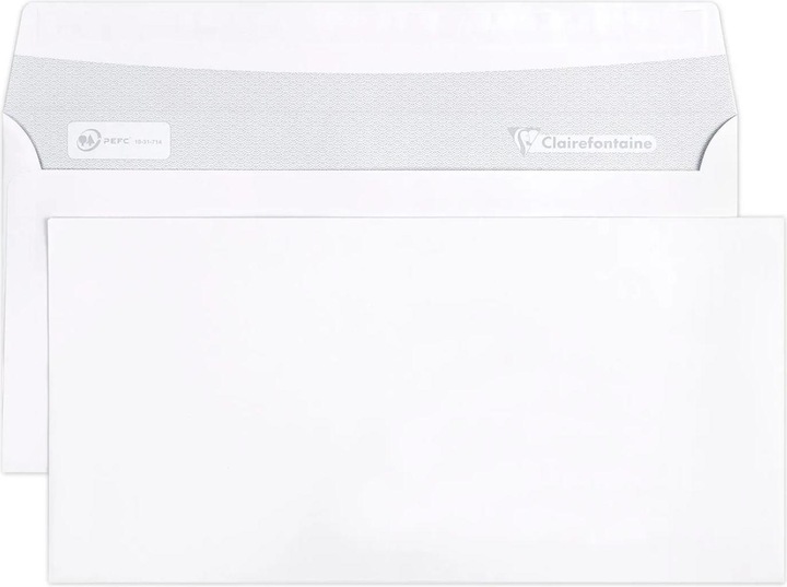 Immagine prodotto Clairefontaine Buste, DL, 110 x 220 mm, bianco (110 x 220 mm, 1 x)