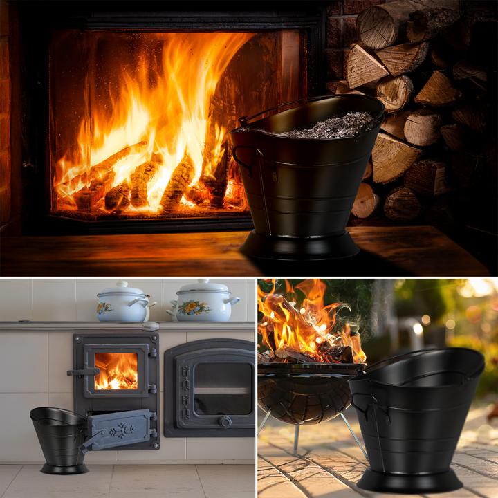 Immagine prodotto Relaxdays Secchio per carbone (39 x 39 x 35 cm)