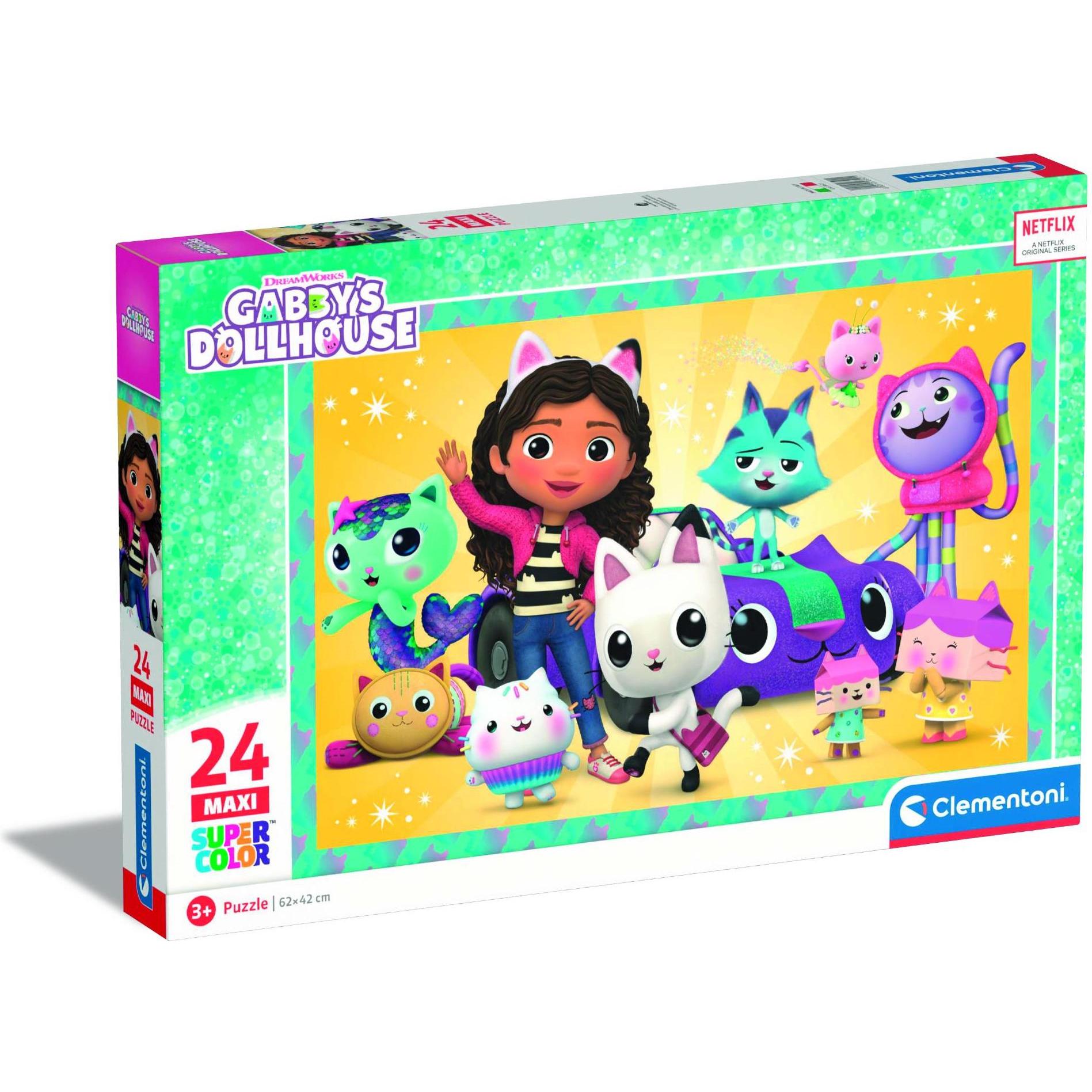 Clementoni Puzzle Super Color Maxi Gabby's Dollhouse, 24tlg. (24 Teile)