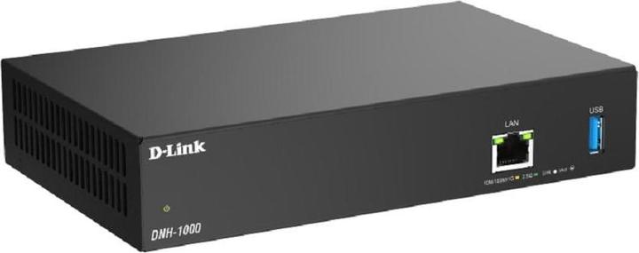 Produktbild D-Link DNH-1000, Schwarz, 10,100,1000,2500 Mbit/s, 100 - 240 V, 12 V, 2 A, 190 mm