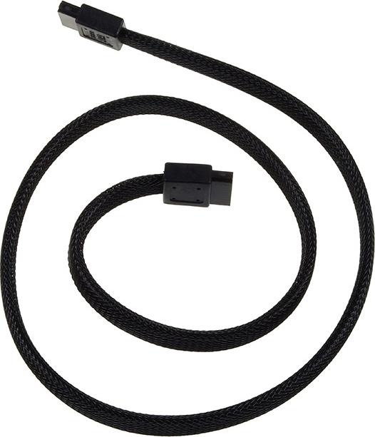 Actual product image Silverstone SATA III cable 50cm - sleeved