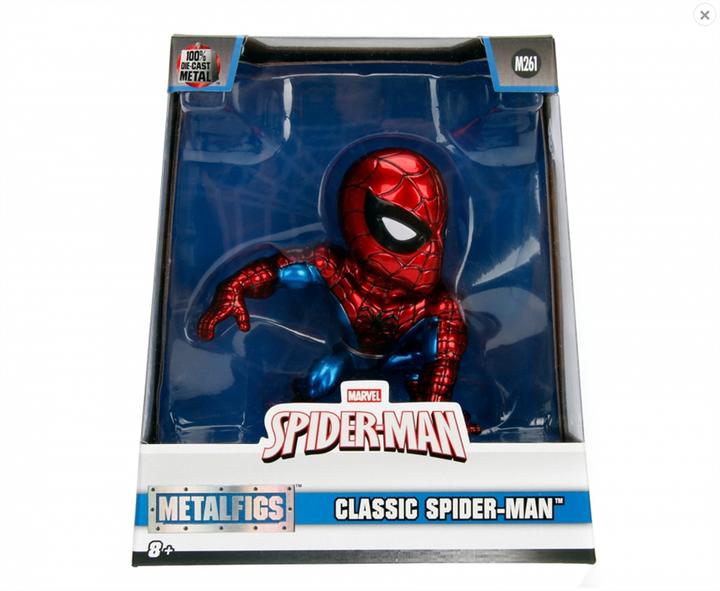 Actual product image Jada Marvel 4" Classic Spiderman Figure