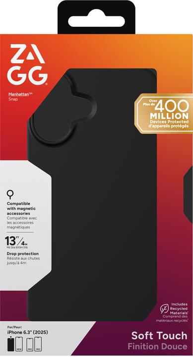 Produktbild Zagg Case für Apple iPhone 17 Manhattan Snap black (Apple iPhone 17)
