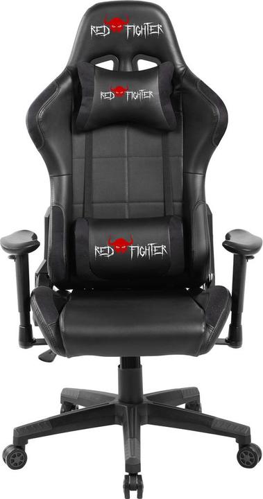 Actual product image RED Gaming Chair Fighter C7 Gaming Chair, Black