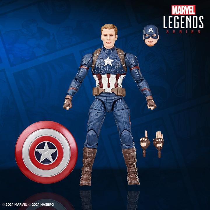 Produktbild Hasbro Marvel Legends Series Captain America, Avengers: EndgameAction-Figur (15 cm) zum Sammeln