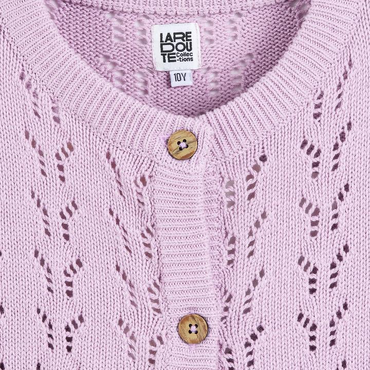 Actual product image La Redoute Collections Strickjacke mit Knopfverschluss und Ajourmuster (104)