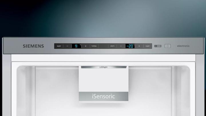 Produktbild Siemens iQ500, free-standing fridge-freezer with freezer at bottom, 186 x 60 cm, Inox-look, MK67KGSLCA (308 l)
