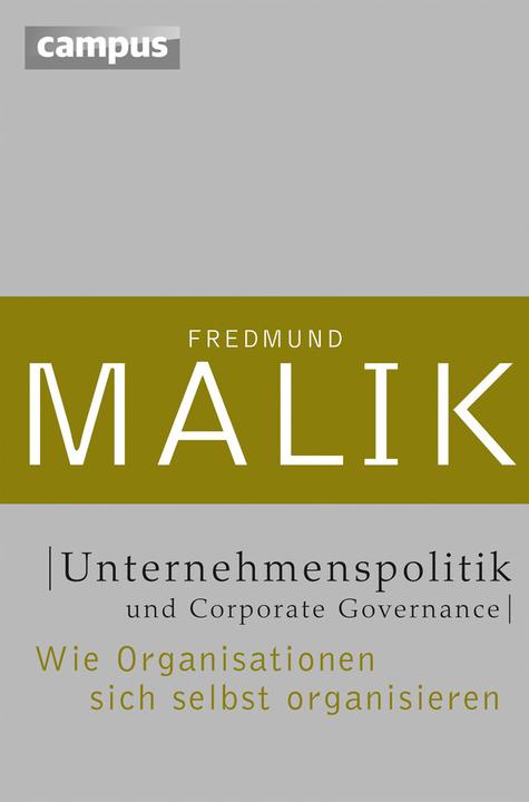 Produktbild Unternehmenspolitik und Corporate Governance (Deutsch, Fredmund Malik, 2013)