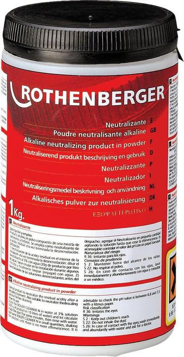 Nährwerte und Zutaten Rothenberger Neutralizuojamieji milteliai, 1kg
