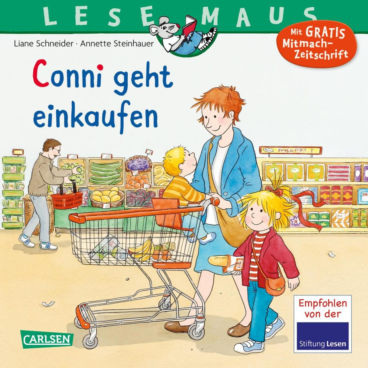 LESEMAUS, Band 82: Conni geht einkaufen, Kinderbücher von Liane Schneider
