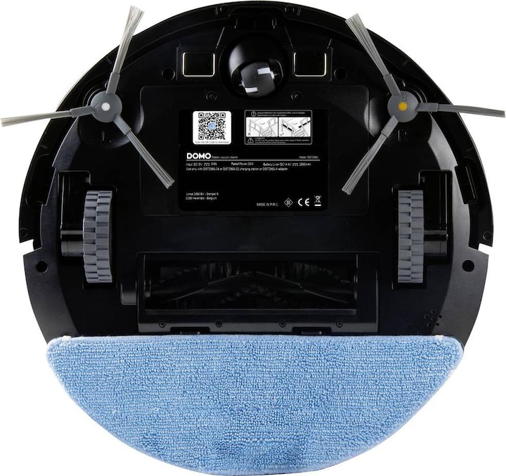 Immagine prodotto Domo DO7298S Robot aspirapolvere e mocio nero controllato da app, telecomandato, con saggezza (Robot aspirapolvere)