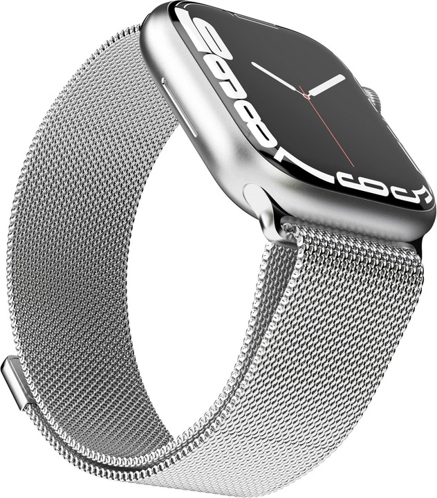 Actual product image Vonmählen Milanese Loop (42 mm, 44 mm, 45 mm, 49 mm, Stainless steel, Apple Watch Ultra, Apple Watch Series 1, Apple Watch Series 2, Apple Watch Series 3, Apple Watch Series 4, Apple Watch Series 5, Apple Watch Series 6, Apple Watch Series 7, Apple Watch Series 8, Apple Watch Series 9, Apple Watch SE, Apple Watch Ultra 2)