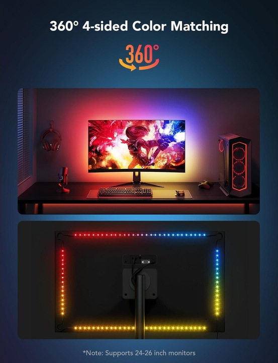 Immagine prodotto Govee Striscia LED Gaming G1 (RGBW, 200 cm, Interno)