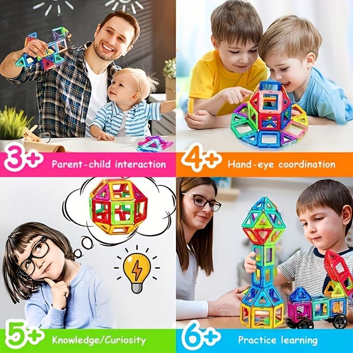 Actual product image Activity Board Magnetic building blocks