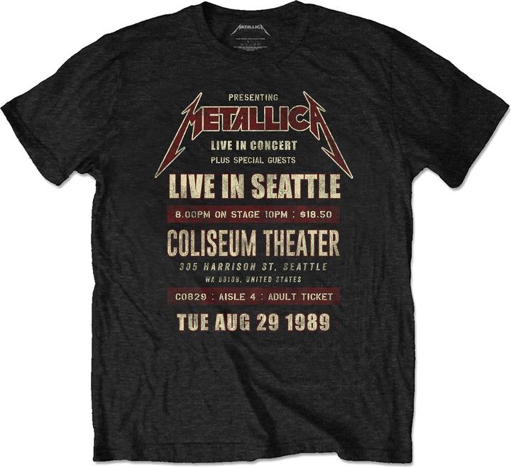 Actual product image Metallica Seattle '89 TShirt (XL)