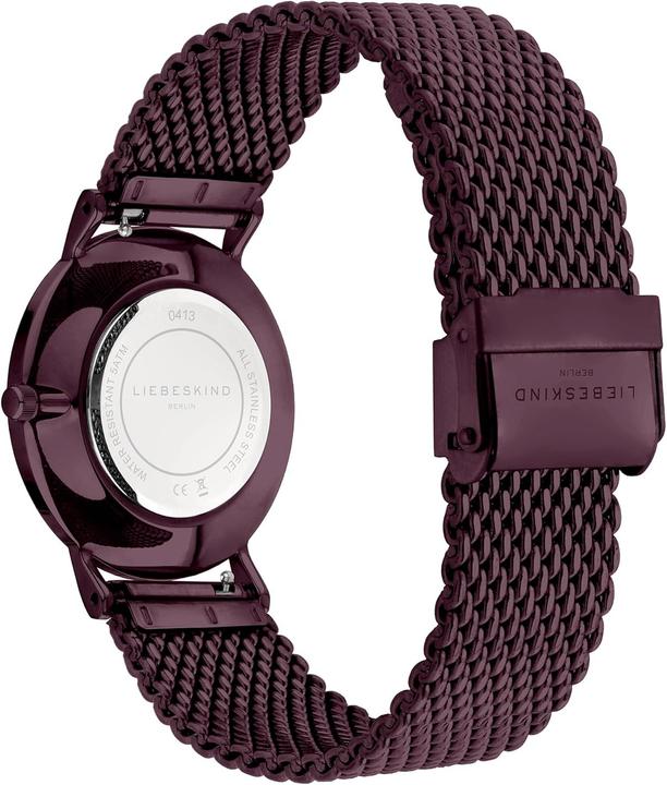 Image du produit Liebeskind Berlin stainless steel wristwatch with adjustable mesh strap purple Minimalist purple minimalist (30 mm)