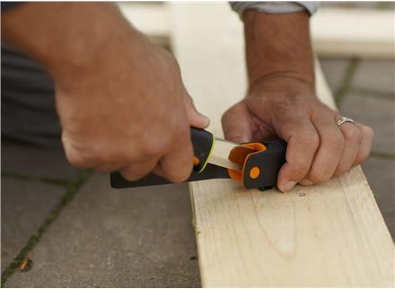 Actual product image Fiskars Builder's peilis with sharpener (9 cm)