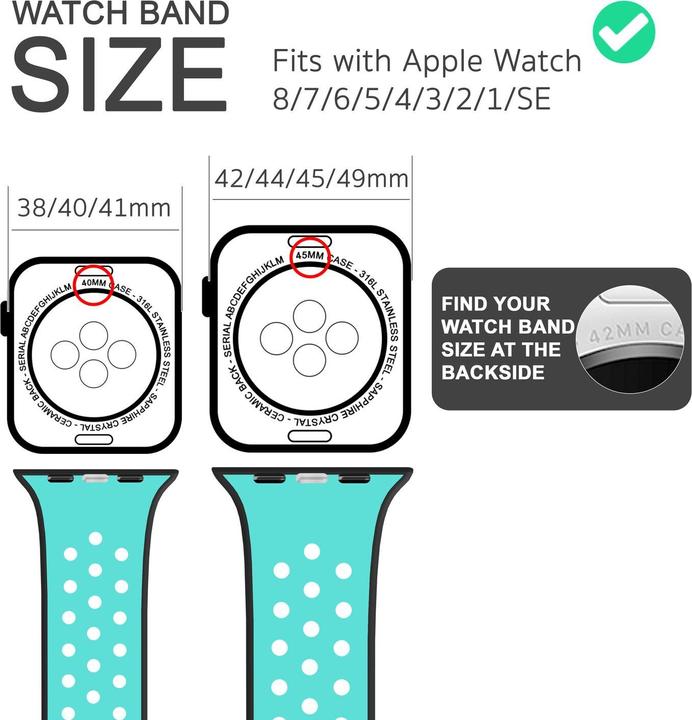 Produktbild Nalia Airflow Silikon Smart-Watch Armband (Silikon)