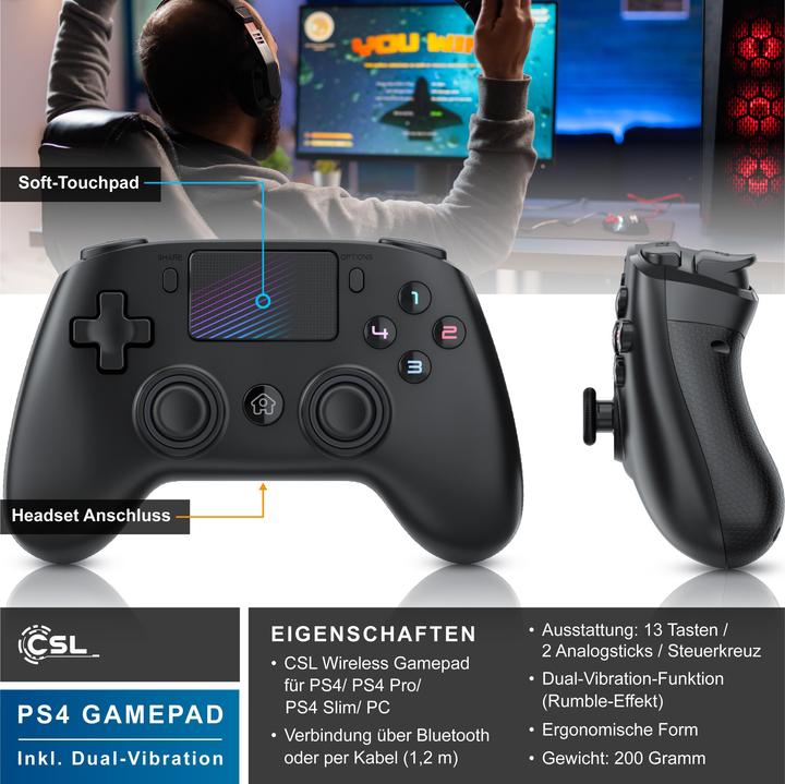 Produktbild CSL Bluetooth Gamepad Controller für Nintendo Switch (Switch)