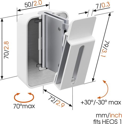 Image du produit Vogels Son 5201 (1 pièce, Installation murale, Inclinable, Pivotant)